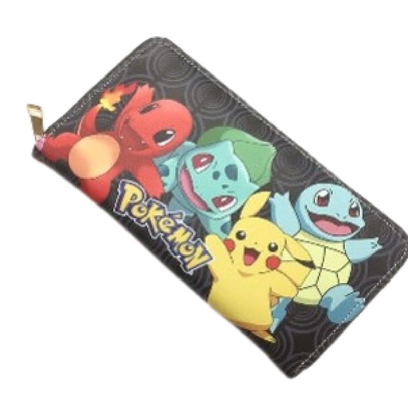 Billetera Mujer Equipo Pokemon Pikachu Squirtle Charmander Redsale