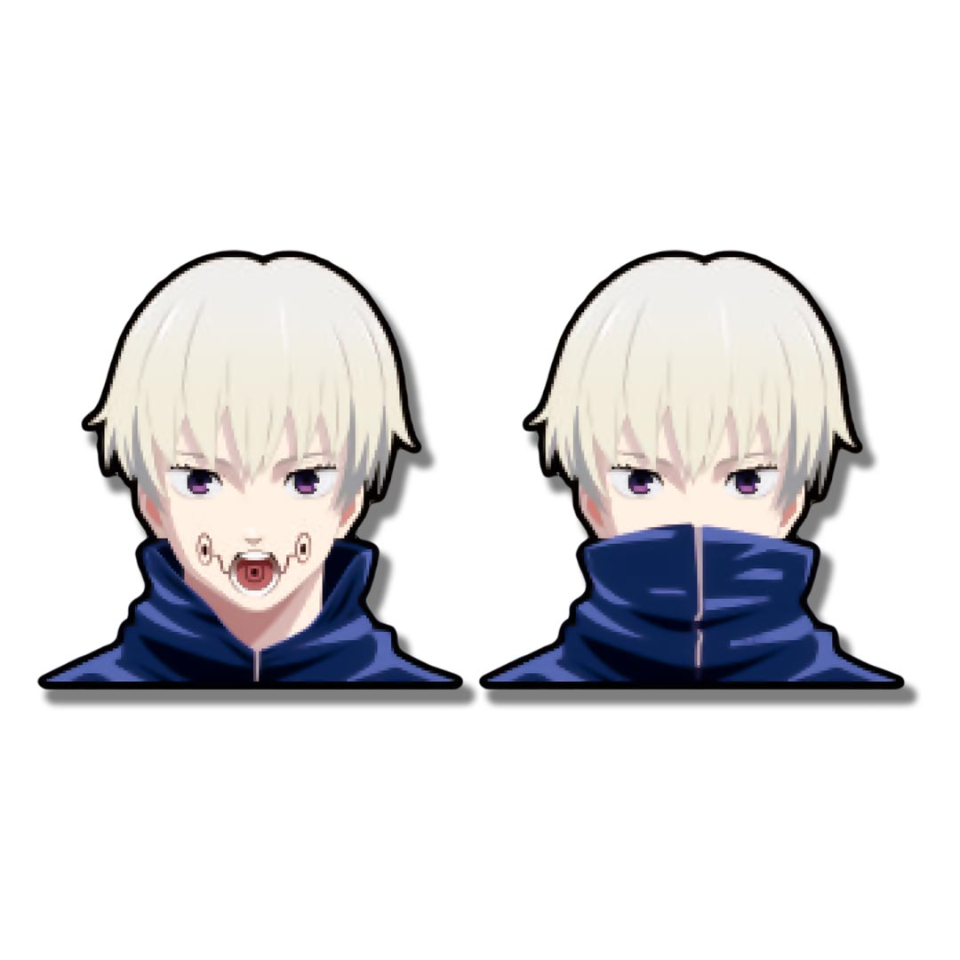 Sticker 3D 2x1 Toge Inumaki Salmón Sake Jujutsu Kaisen - Redsale