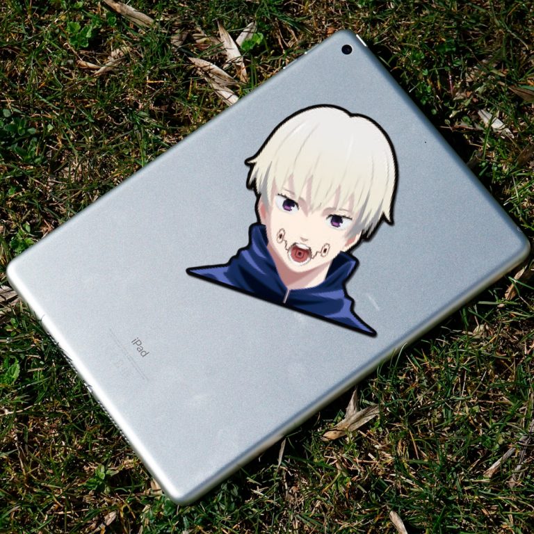 Sticker 3D 2x1 Toge Inumaki Salmón Sake Jujutsu Kaisen - Redsale