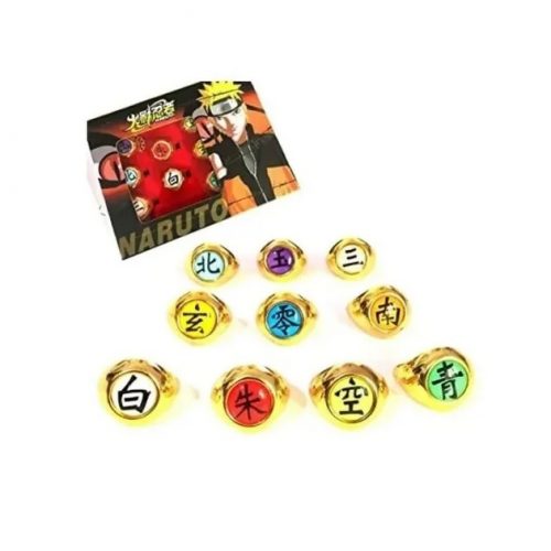 Set de Anillos Akatsuki Naruto Shippuden - Coleccionista - Redsale