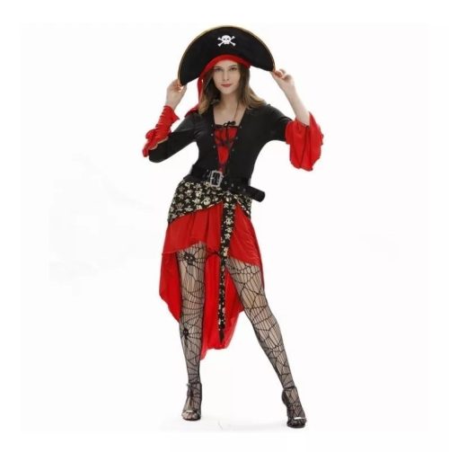 Parche Mujer Pirata Rojo