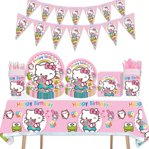 Pack Decoración De Cumpleaños Hello Kitty