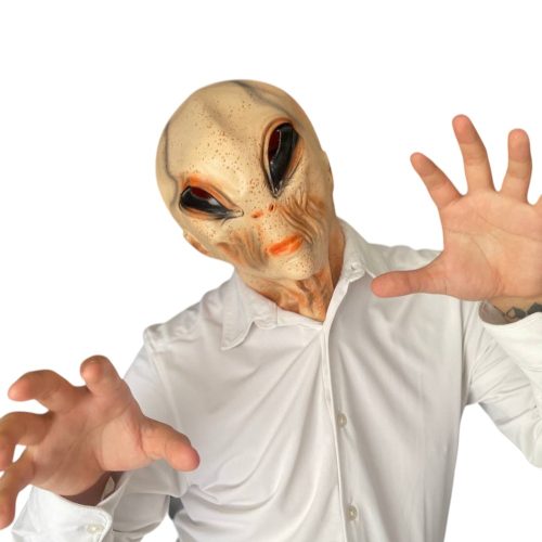 Mascara Alien de Terror Realista - Latex Halloween