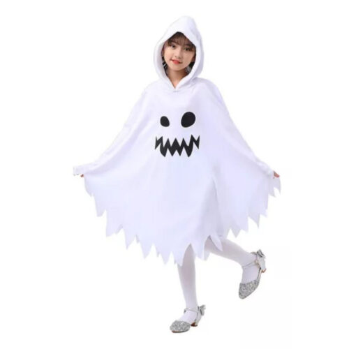 Disfraz Infantil Con Capa De Fantasma Blanco Halloween