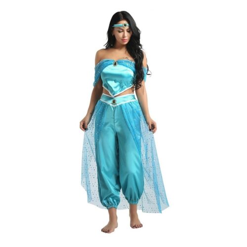 Disfraz Princesa Jasmine Jazmin Aladdín Cosplay