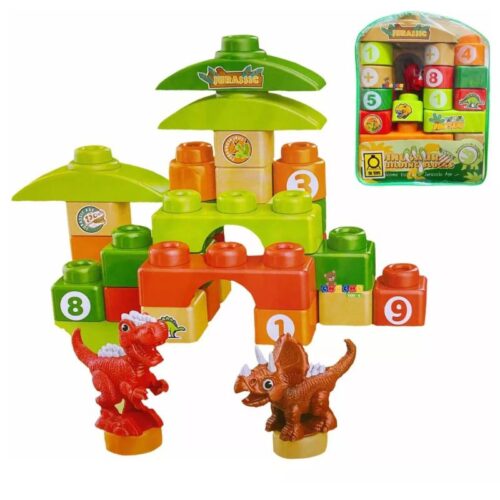 Juguete Bloque 22 Piezas Dinosaurios para niños