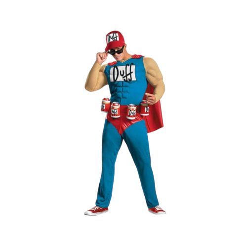 Disfraz Cosplay Duff Man Los Simpson Cerveza