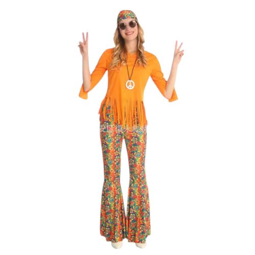 Disfraz Cosplay Hippie Retro Clasico