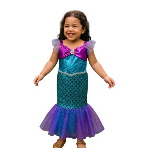 Disfraz Cosplay Princesa Sirenita Infantil Para Niñas