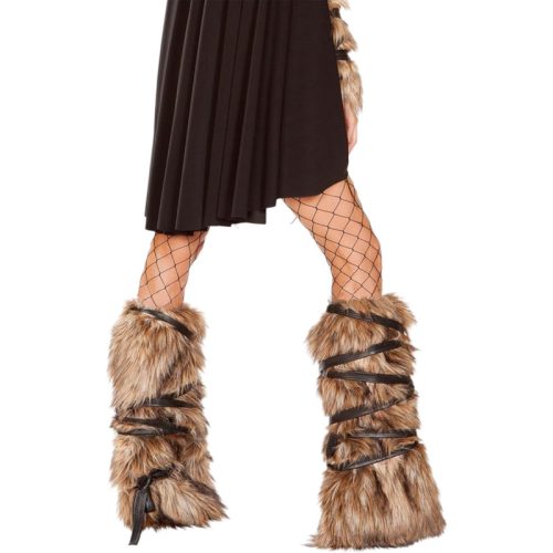 Disfraz Cubrebotas Vikingo Mujer Pelaje