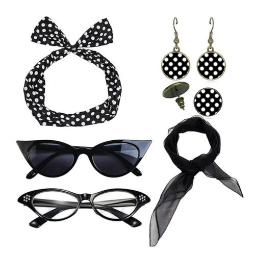Set Disfraz Mujer Retro Años 50 Pink Up