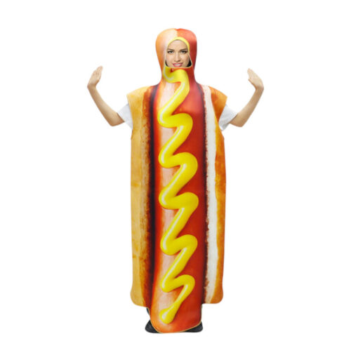 Disfraz Cosplay Completo Hot Dog Adulto